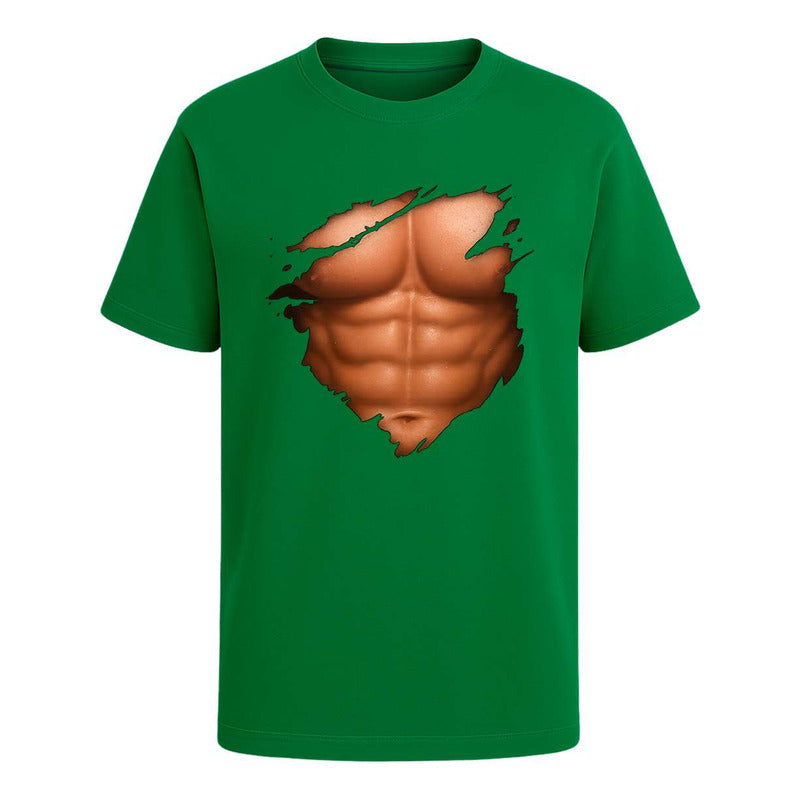 Playera "Abdomen Marcado" Efecto Rasgado - Infantil