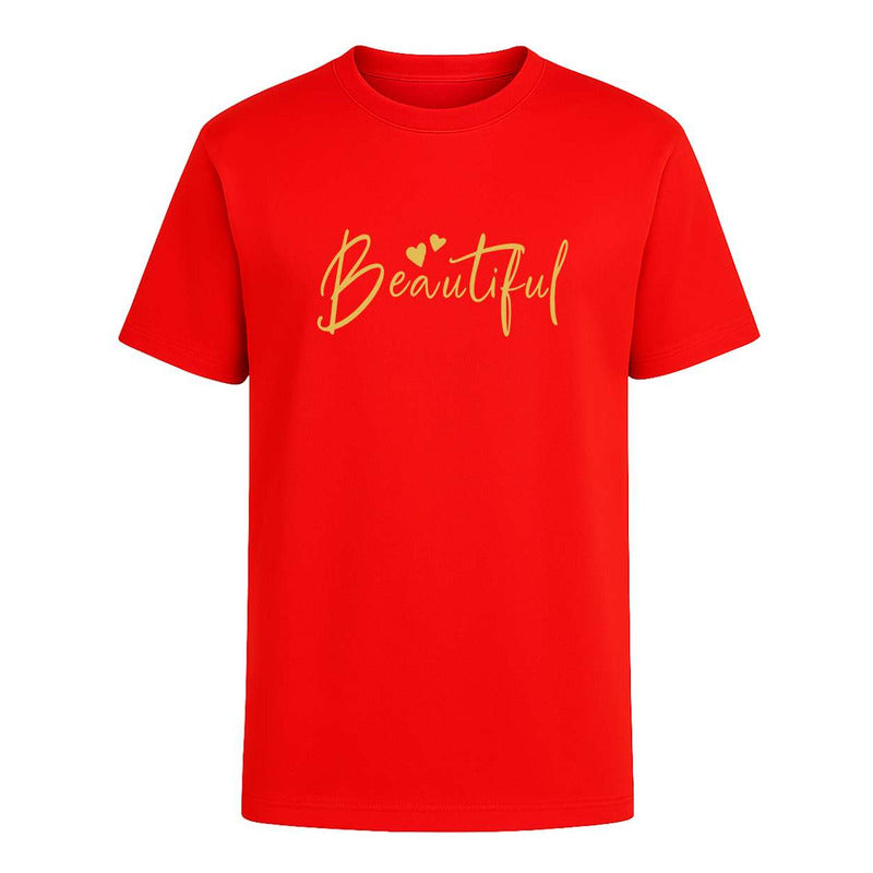 Playera "Beautiful" Mensaje Positivo - Infantil