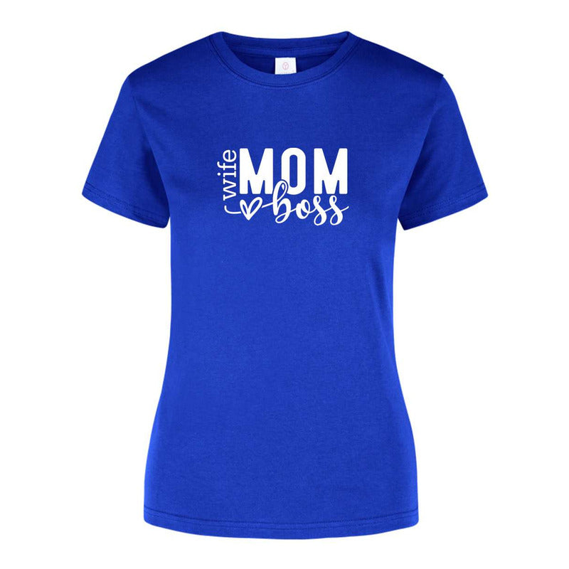 Playera Mamá Regalo Día Madres Wife Mom Boss Moda Casual