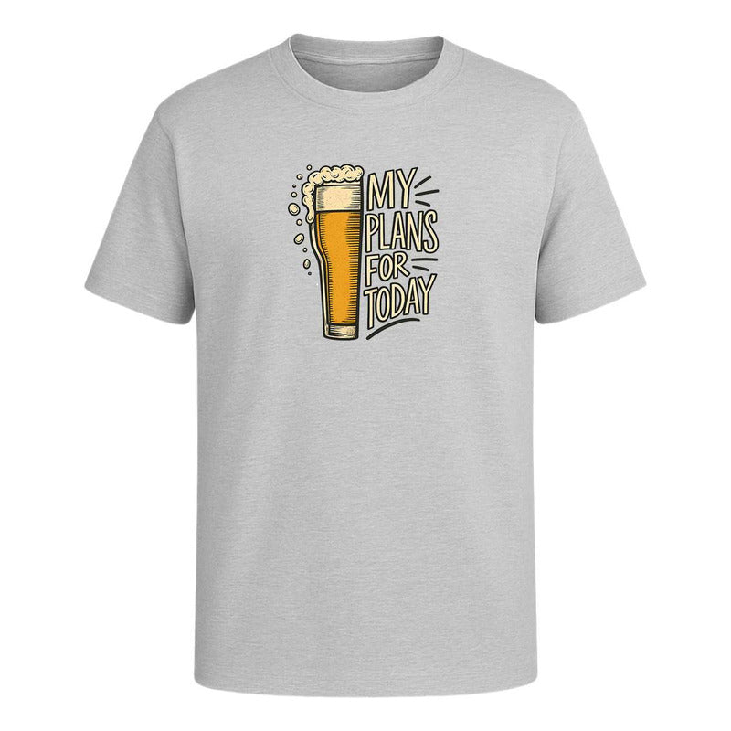 Playera My Plans For Today Cerveza Fiesta Humor Unisex