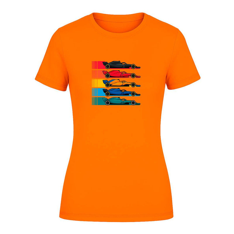 Playera "Autos de Carrera" Estilo Fórmula - Dama