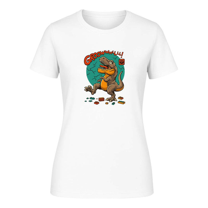 Playera "Dinosaurio Bloques" Divertida - Dama