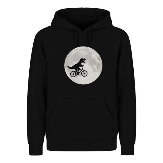 Sudadera Dinosaurio En Bicicleta Luna Divertida Infantil
