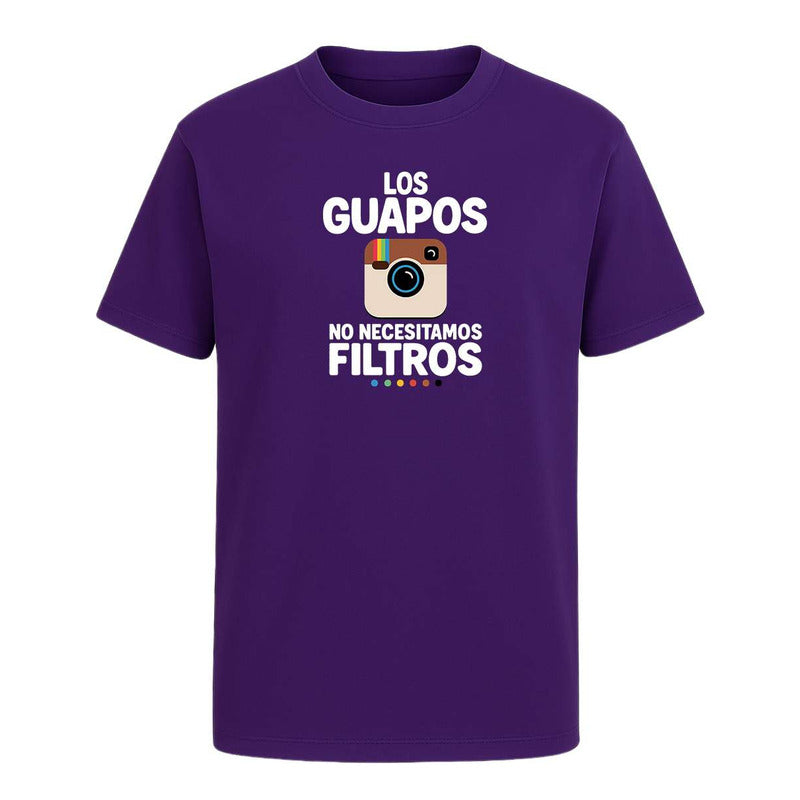 Playera "Los Guapos No Necesitamos Filtros" - Infantil