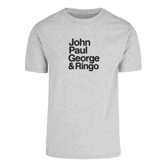 Playera Beatles John Paul George Ringo Fan Retro Música Pop