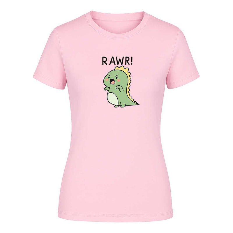 Playera "Rawr" Dinosaurio Kawaii - Dama