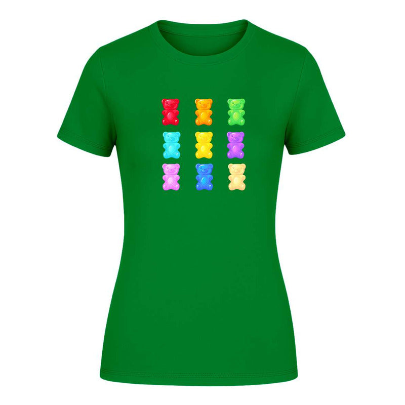 Playera "Ositos de Gomita" Multicolor - Dama