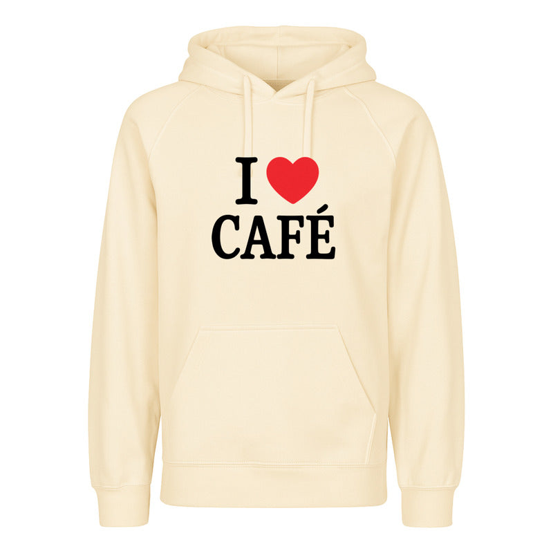Sudadera Unisex I Love Café Ideal Para Coffee Lovers