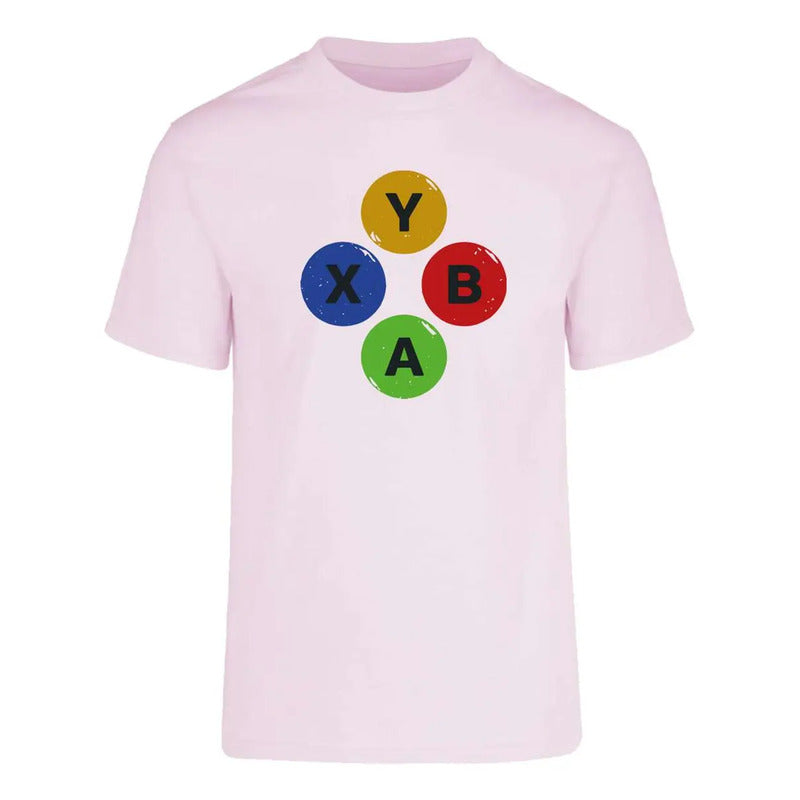 Playera Gamer Botones Control Para Caballero