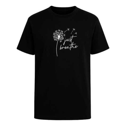 Playera Just Breathe Inspiración De Diario Motivación Unisex