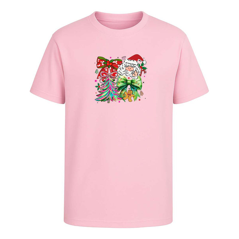 Playera Santa Árbol Navideño Listones Galleta Regalo Unisex