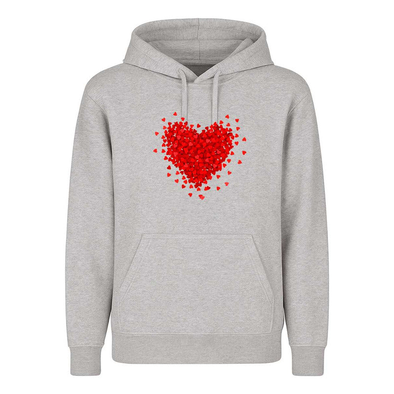Sudadera Corazón Formado De Corazones Romántica Infantil