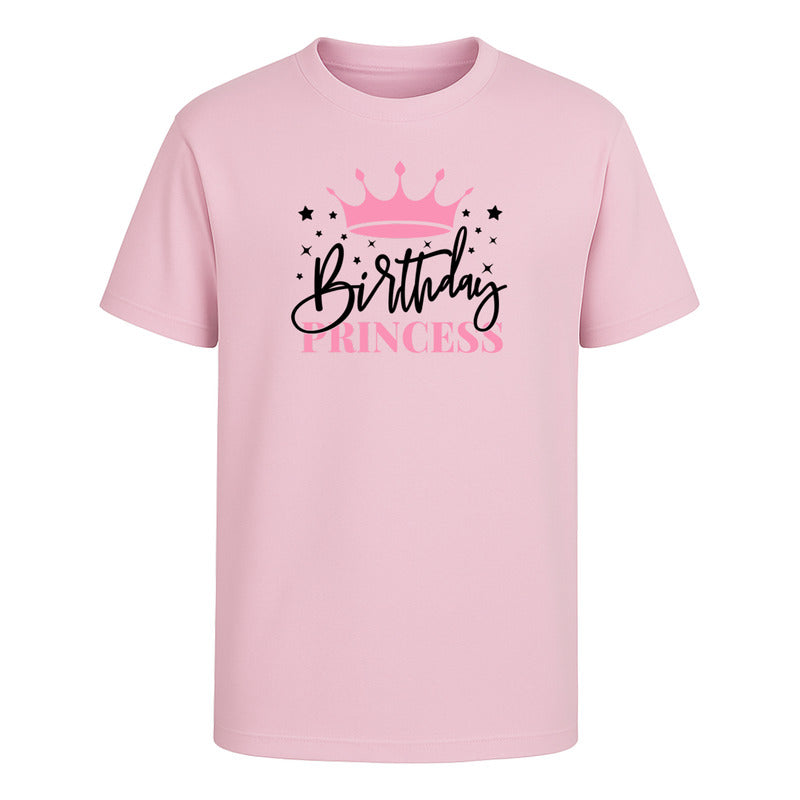 Playera Birthday Princess Corona Estrellas Cumpleaños