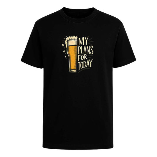 Playera My Plans For Today Cerveza Fiesta Humor Unisex