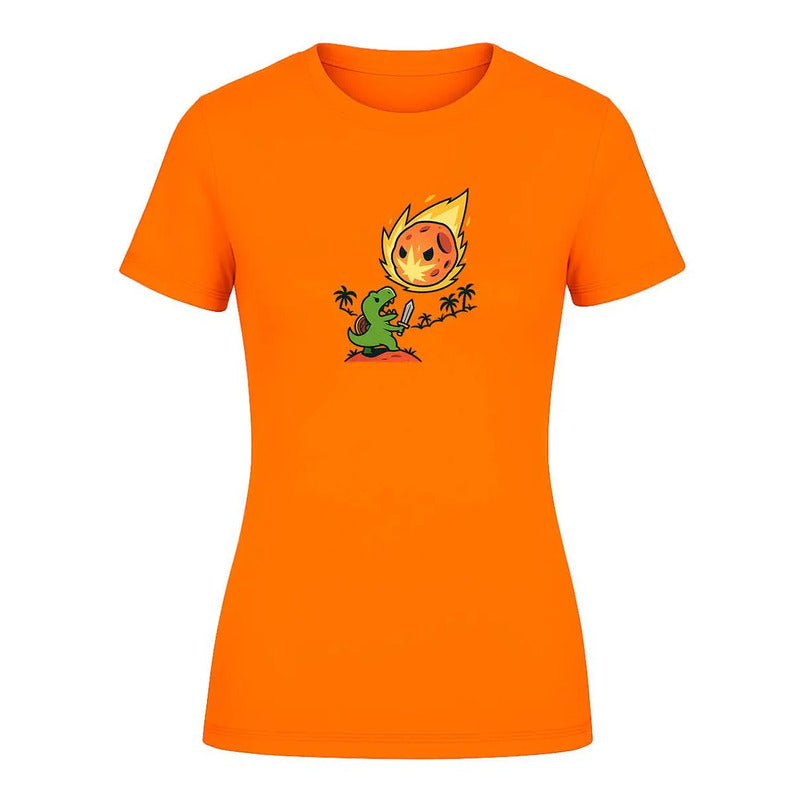 Playera "Dinosaurio vs Asteroide" Humor - Dama