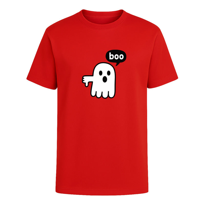 Playera Fantasma Boo Diseño Divertido Minimalista Unisex