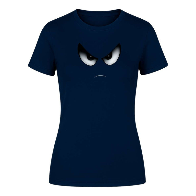 Playera "Cara Enojada" Ojos Enfadados - Dama