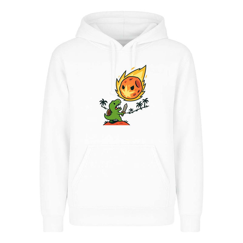 Sudadera Dinosaurio Contra Asteroide Divertida Broma Unisex