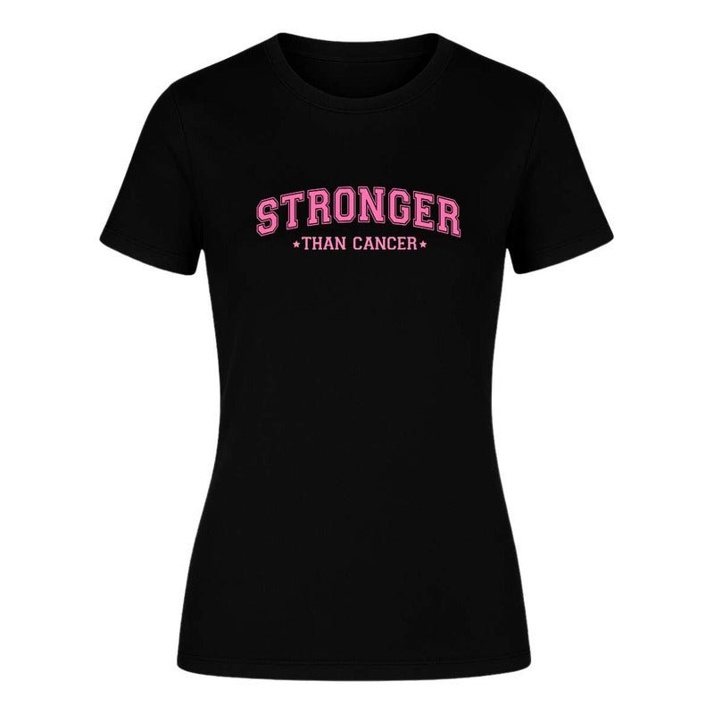 Playera "Stronger Than Cancer" Octubre Rosa - Dama