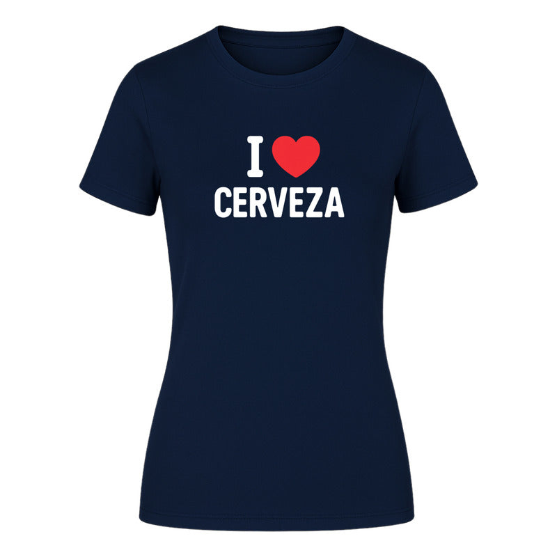 Playera "I Love Cerveza" - Dama