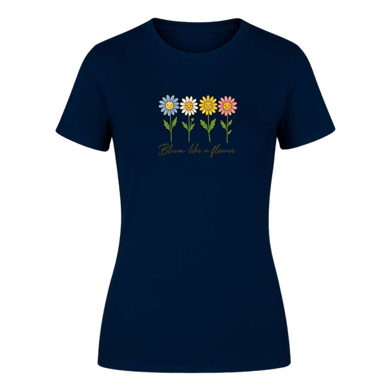 Playera "Bloom Like A Flower" Floral - Dama