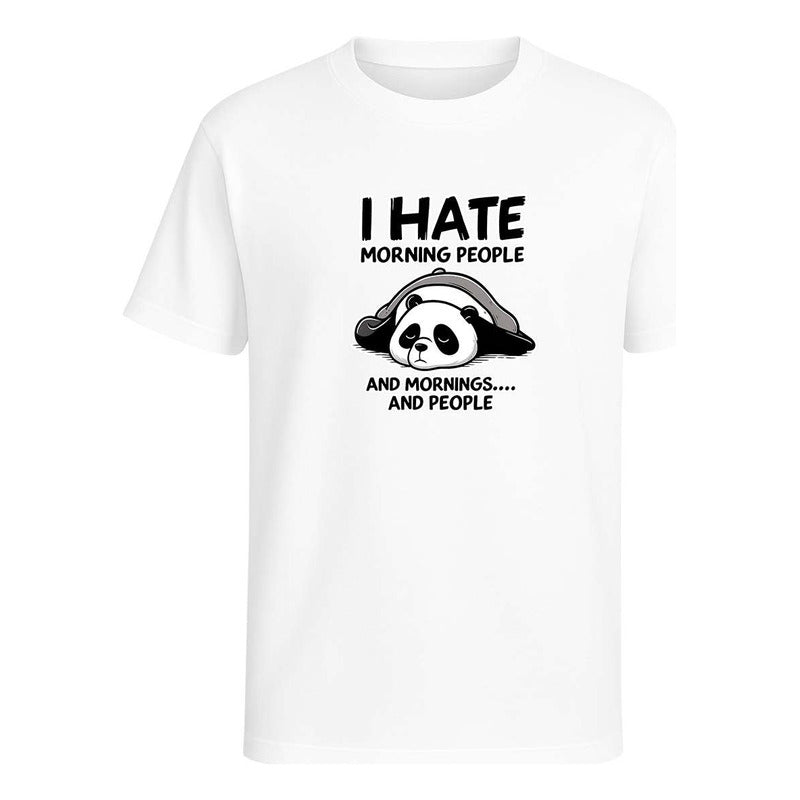 Playera "I Hate Morning People" Panda - Infantil