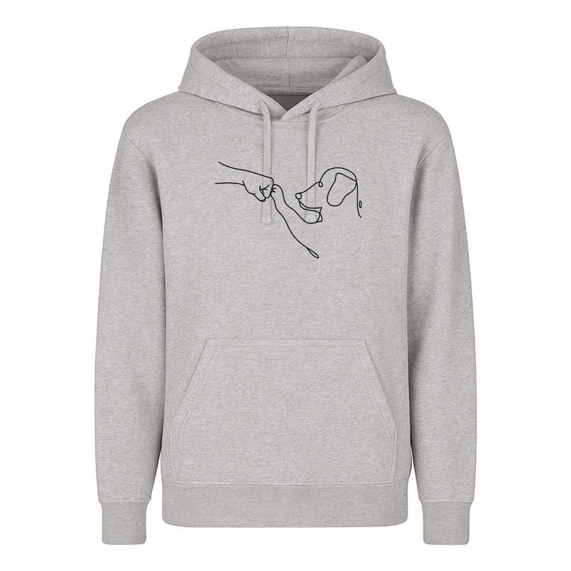 Sudadera Perro Y Humano Amigos Mascotas Line Art Unisex