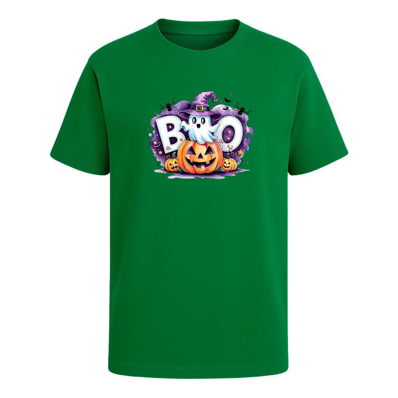 Playera Boo Fantasma Infantil Halloween Noche De Brujas