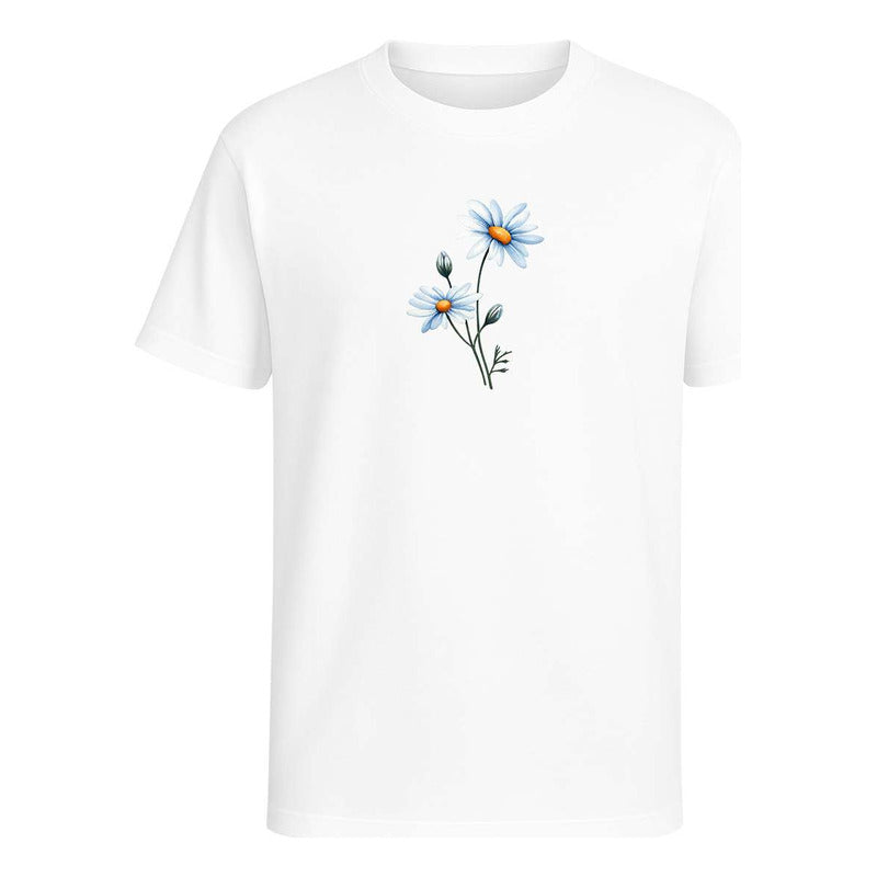 Playera "Margaritas Acuarela Floral" - Infantil