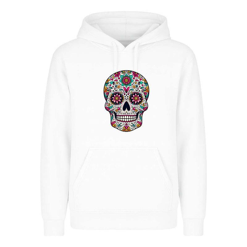 Sudadera Calavera Floral Día De Muertos Infantil Mexicana
