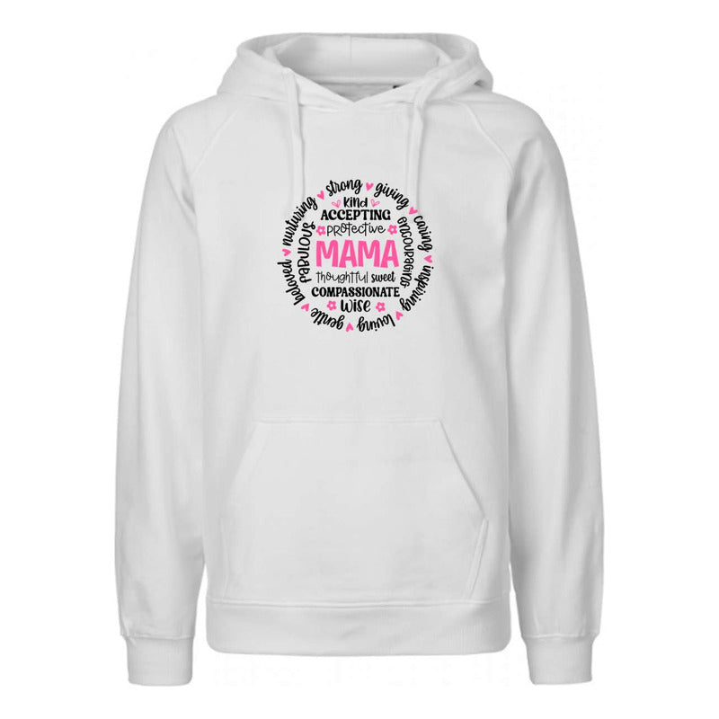 Sudadera Unisex Mama Con Palabras Positivas En Círculo