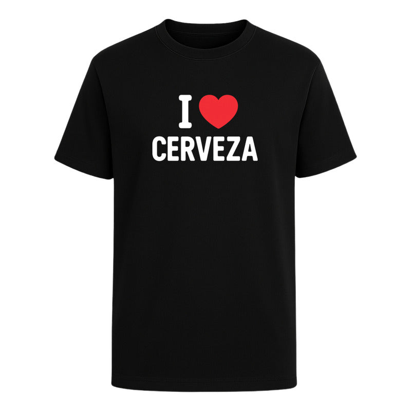 Playera "I Love Cerveza" - Hombre