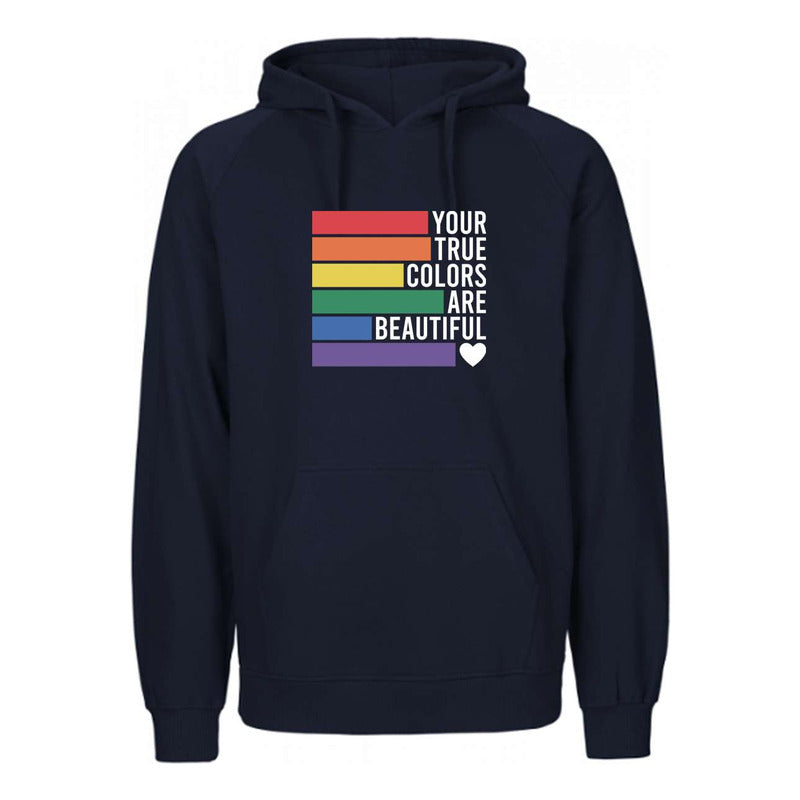Sudadera Arcoíris Lgbt Orgullo Frase Tus Verdaderos Colores