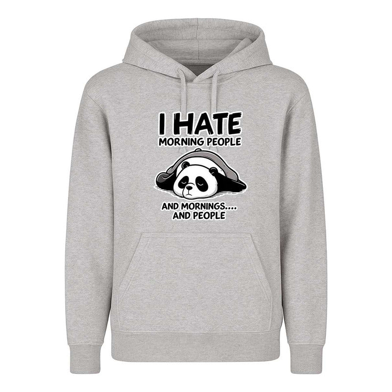 Sudadera I Hate Morning People Panda Meme Broma Unisex