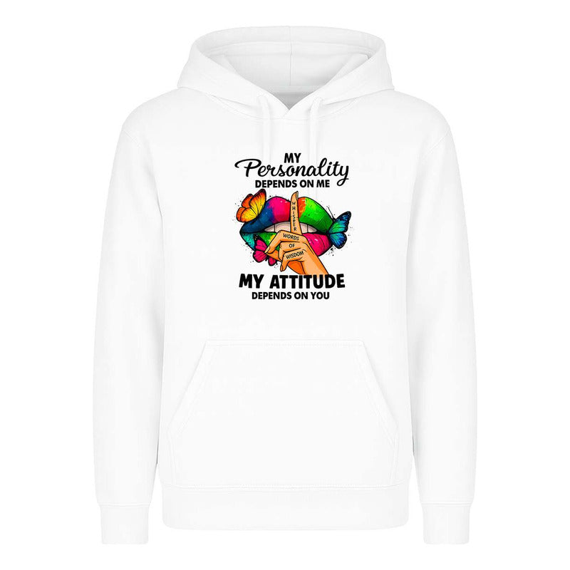 Sudadera My Personality My Attitude Sarcasmo Broma Unisex
