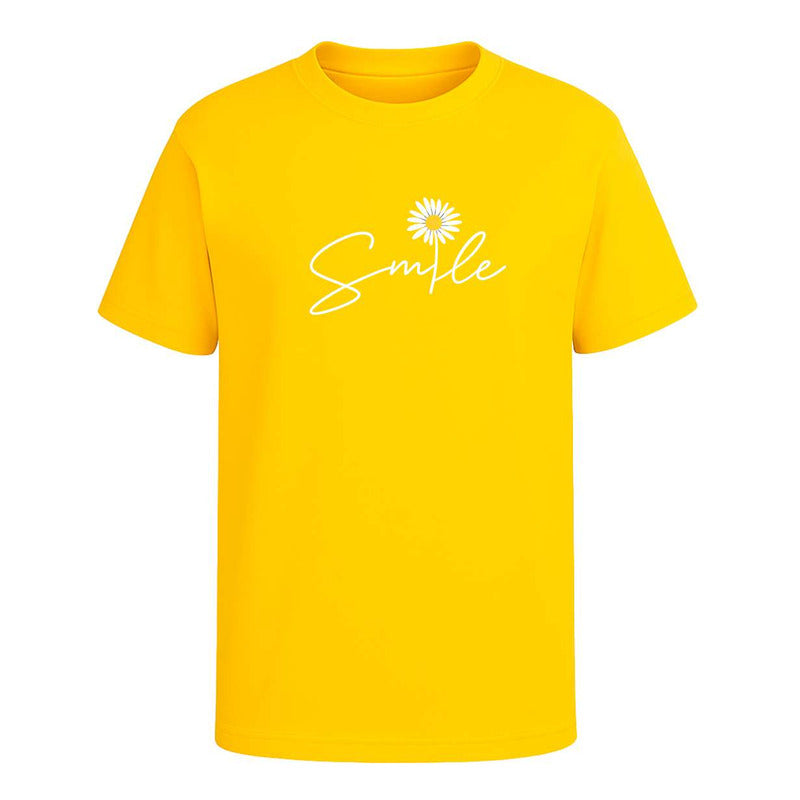 Playera Smile Margarita Frase Positiva Good Vibes Unisex