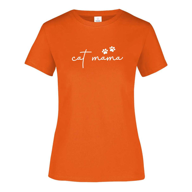 Playera "Cat Mama" Amante de los Gatos - Dama