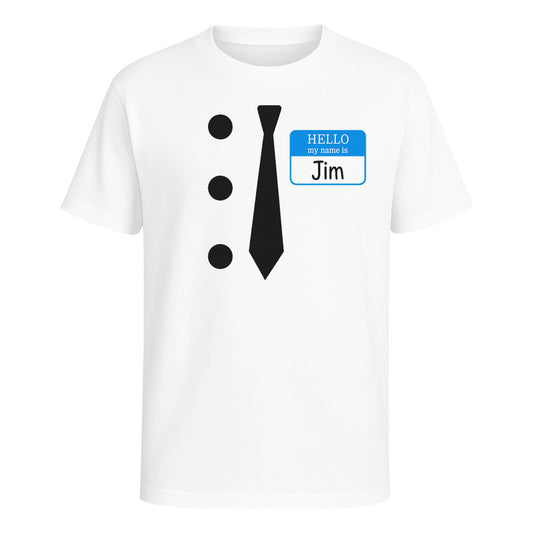 Playera "The Office" Disfraz Jim Gafete - Hombre