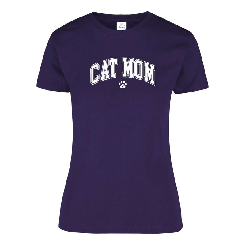 Playera "Cat Mom" Frase - Dama