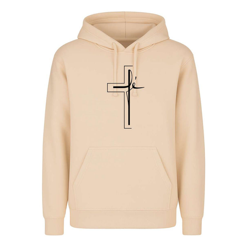 Sudadera Cruz Fe Minimalista Cristiana Devoción Unisex