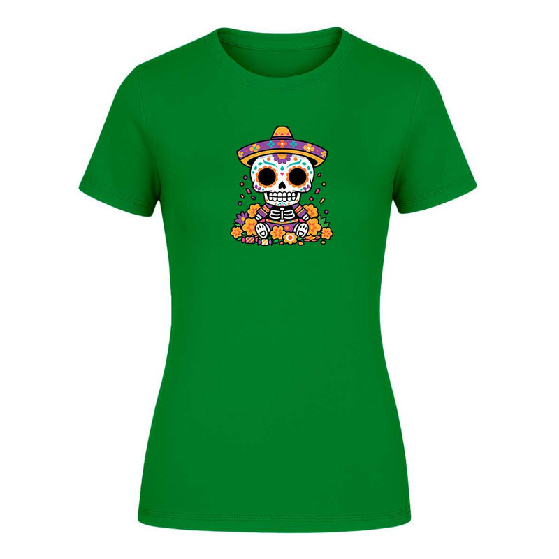 Playera "Calavera Catrín" Día de Muertos - Dama