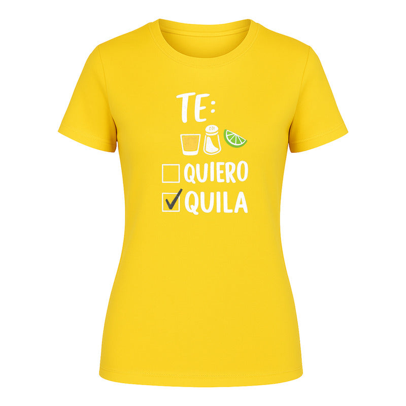 Playera "Tequila" Frase Humor - Dama