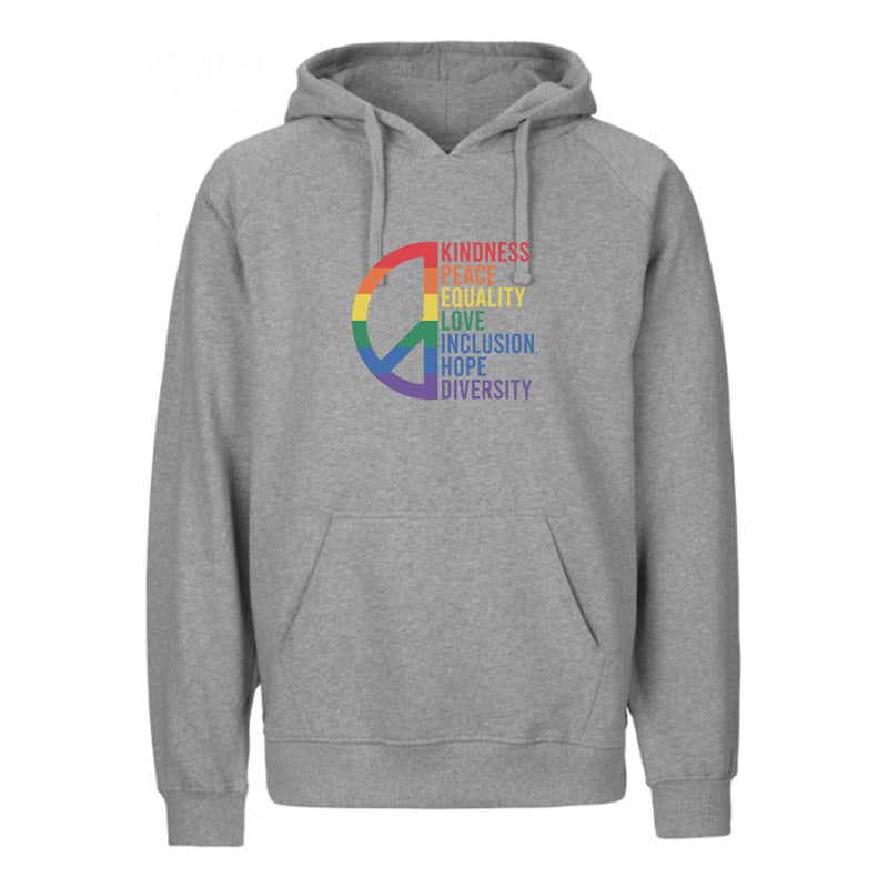 Sudadera Lgbt+ Orgullo Gay Paz Y Valores Hoodie Unisex