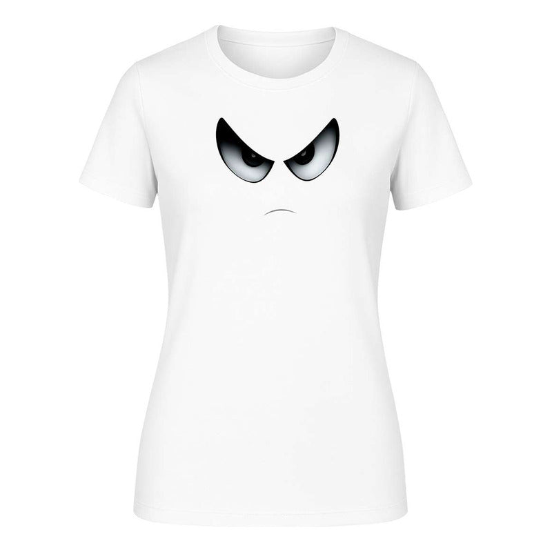 Playera "Cara Enojada" Ojos Enfadados - Dama