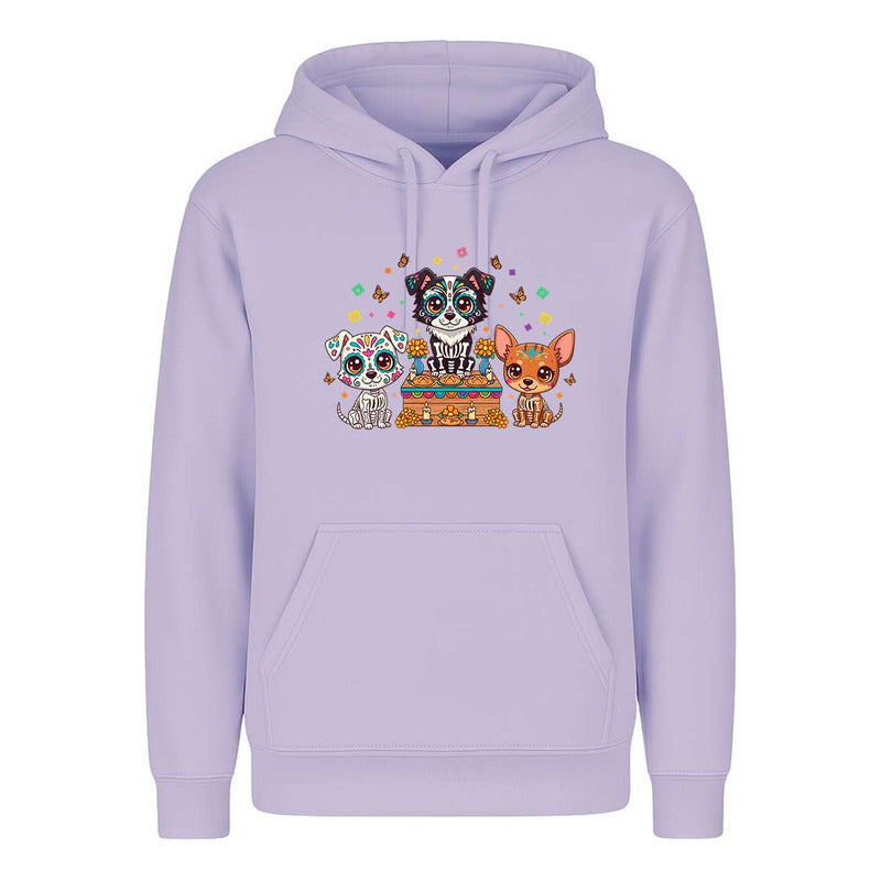 Sudadera Perros Día De Muertos Ofrenda Mexicana Infantil