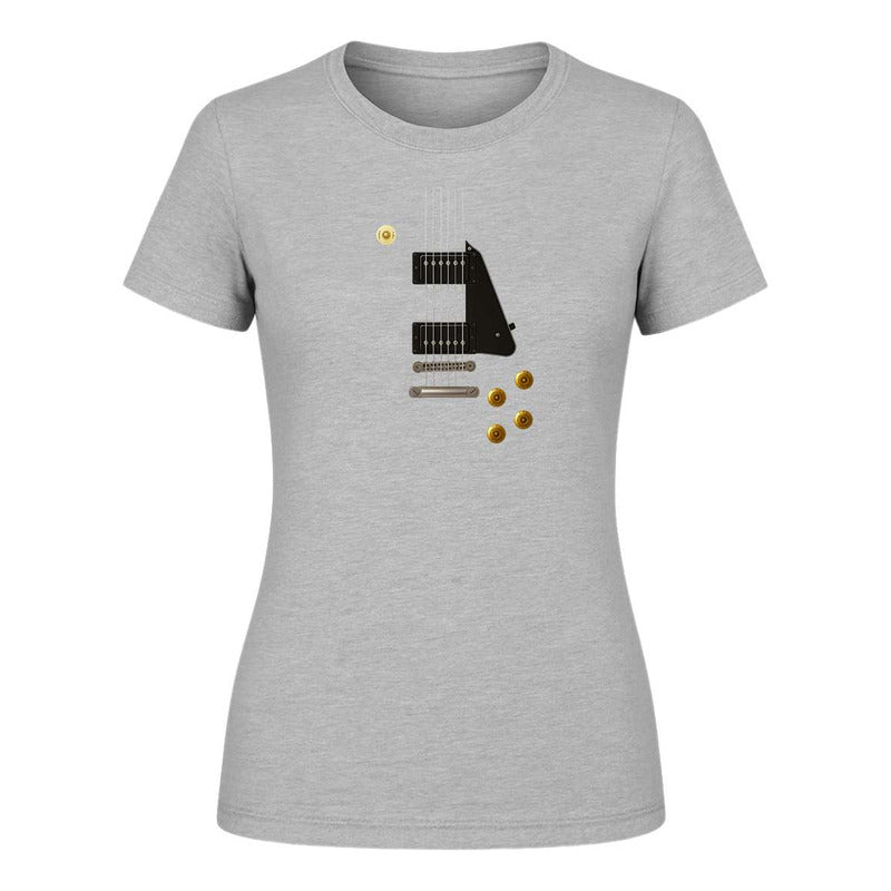 Playera "Guitarra Eléctrica" Rock Metal - Dama