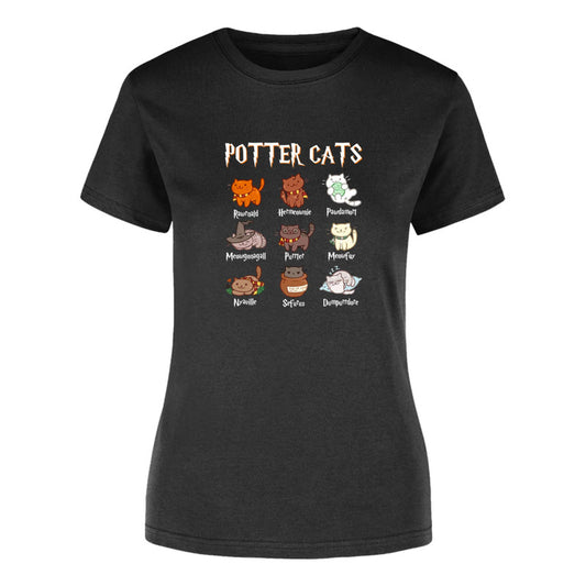 Playera Harry Potter Gatos Potter Cats Para Dama