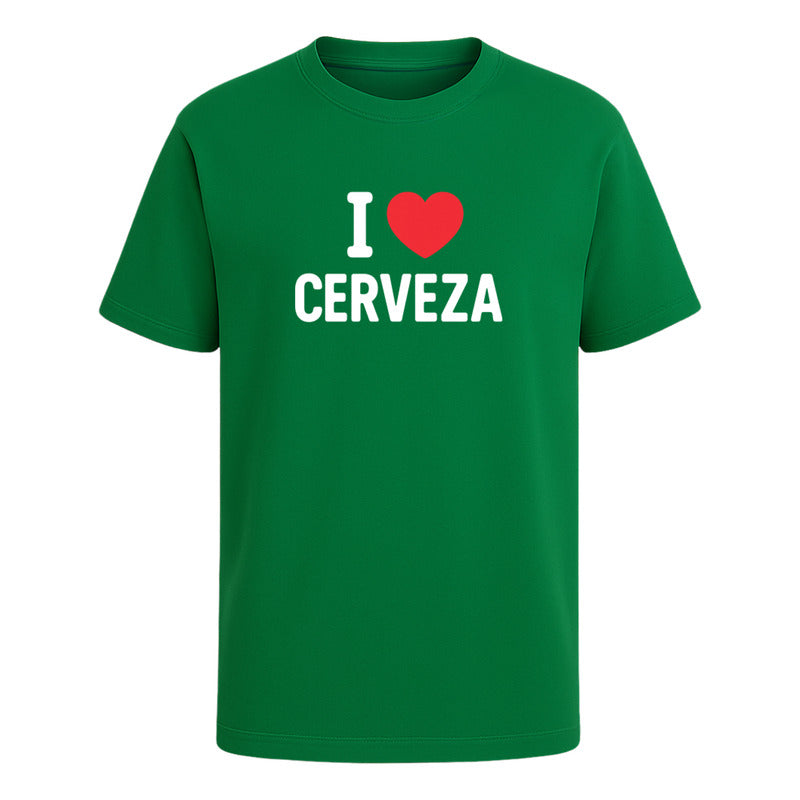 Playera "I Love Cerveza" - Hombre