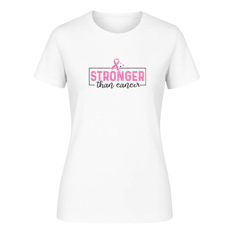 Playera "Stronger Than Cancer" con Lazo - Dama
