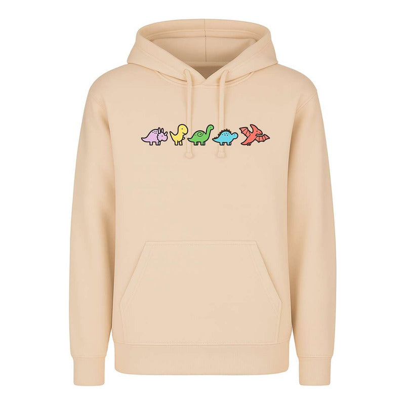 Sudadera Dinosaurios Kawaii Divertida Minimalista Unisex